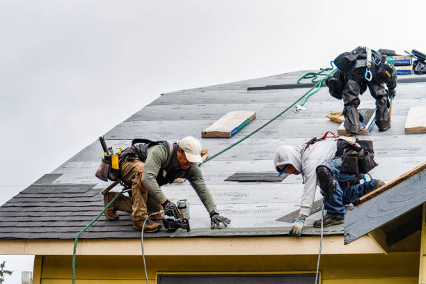 Professional Roofing technician working in Milford, KS